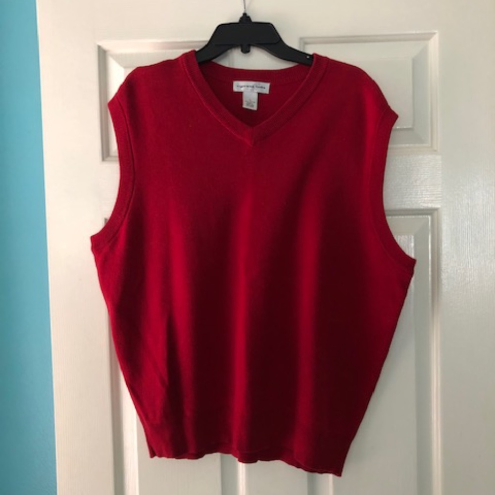 Cypress Links Red Cotton Golf Vest L